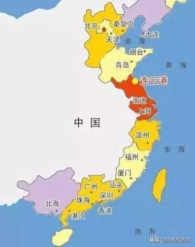 大陸沿海地圖|中國海岸線